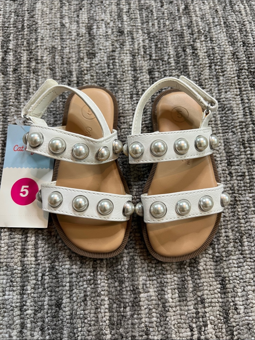 Cat & Jack - Girl’s White Sandal's Size 10
